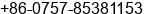 Fax number of Ms. Maria zeng at foshan city