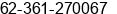 Fax number of Mr. Supriyadi at Denpasar, Bali, 80227, Indonesia