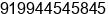 Mobile number of Mr. Devaraj at Chennai