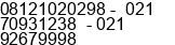 Phone number of Mr. Sujatna at Jakarta Pusat